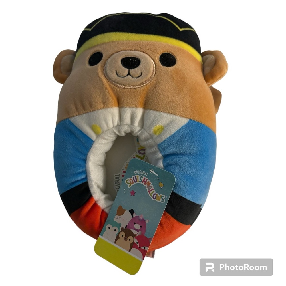 Squishmallow Baron Christmas Nutcracker Bear Slippers Kids Size 13-1!